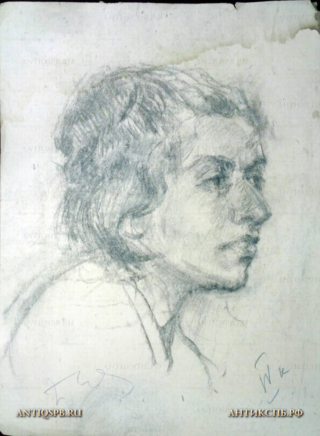 Рисунок "Женский портрет". №17339.10